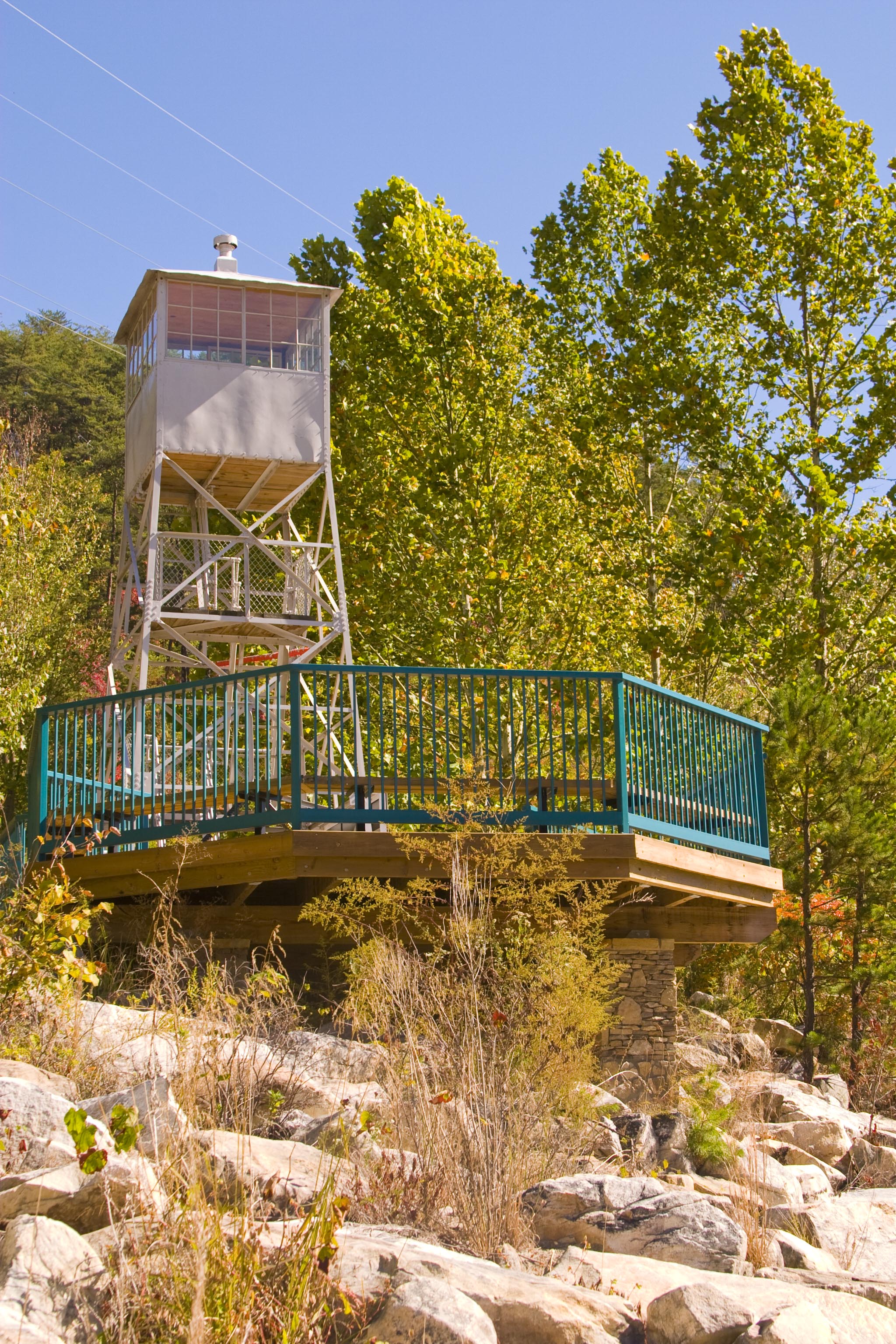 Fire watch tower along the Ocoee in East Tennessee